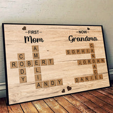 Custom Crossword Canvas Family Name - Personalized Customized Canvas - Gift For Family Members