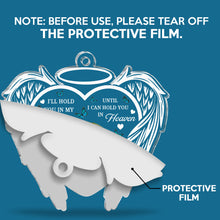 I'll Hold You In My Heart - Customized Personalized Acrylics Car Ornament - Memorial Gift For Family Members