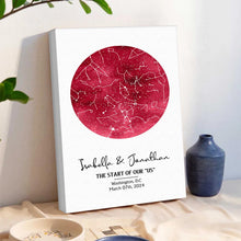 Starry Map The Night We Met - Personalized Customized Canvas - Gifts For Couple, Lover