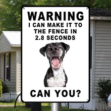 Custom Dog Photo - Warning Personality Customized Metal Sign - Gift For Dog Lover