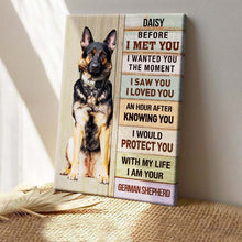 I Saw You I Loved You - Pet Gifts, Memorial Gifts Personalized Custom Framed Canvas Wall Art
