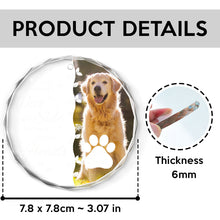 No Longer By Our Side - Customized Personalized Glass Ornament - Memorial Pet Gift For Loss