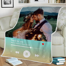 Custom Photo - There For You - Personality Customized Blanket - Gift For Couple Lover