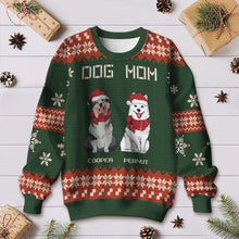 Christmas Snowy Puppies - Ugly Sweater - Christmas Gifts For Dog Mom, Dog Dad Personalized Custom Ugly Sweatershirt