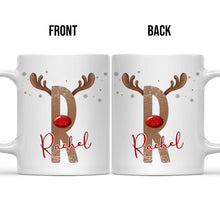 Fun Alphabet Deer - Customized Personalized Mug - Christmas Gift For Family Friend