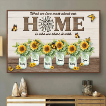 Our Home Sweet Garden - Personalized Customized Canvas - Gift For Family Members, Couples, Lovers