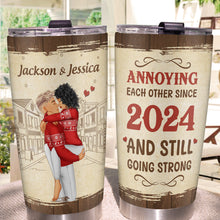 Annoying Each Other Couple Tumbler - Personalized Custom Tumbler - Gift For Couple, Lovers