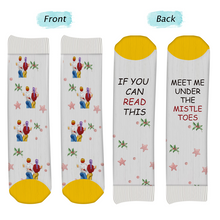 Under The Mistletoes - Personalized Customized Socks - Gift For Couple Lover - Valentine's Day Gift
