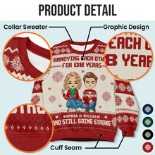 You & Me - Customized Personalized Ugly Sweater - Christmas Gift For Couple Husband Wife