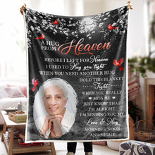 Custom Photo When You Really Miss Me - Personalized Photo Blanket - Christmas Gift, Sympathy Gift For Family Members