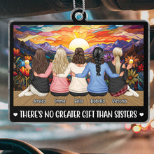 Besties Forever - Personalized Acrylic Car Ornament - Gift For Besties, Sisters