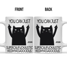 Custom Name Cat And Dog Funny Quote - Customized Personalized Mug - Gift For Friend, Coworkers