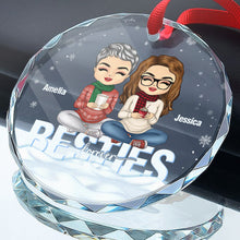 Sistas Forever - Personalized Glass Ornament - Christmas Gift For Besties, Sistas, Sisters