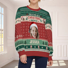 Custom Photo This Is My Ugly Christmas Sweater - Ugly Sweater - Christmas Gifts Personalized Custom Ugly Sweater