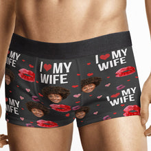 Custom Photo I Love My Wife Gifts For Husband Personalized Custom Man's Boxer Briefs