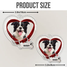 You Left Paw Prints Memorial Pet - Customized Personalized Car Ornament - Gifts For Dog Lovers