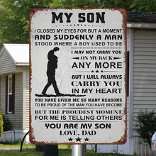 You Are My Son - Personality Metal Sign - Gift For Dad Father's Day Gift