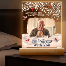 Custom Photo We're Always With You - Customized Personalized 3D LED Light - Sympathy Gift For Family Members