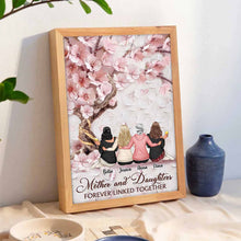 Cherry Blossom Mother And Daughter Forever Linked Together - Personalized Customized Canvas - Mother's Day Gifts For Mom, Wife, Her