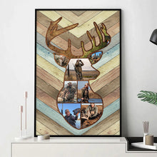 Deer Hunting Memories - Customized Personalized Canvas - Hunting Dad, Gift for Dad, Deer Hunting Gift, Best Gift For Deer Hunters