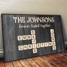 Forever Linked Togerther - Personalized Customized Family Name Canvas - Gifts For Family Members