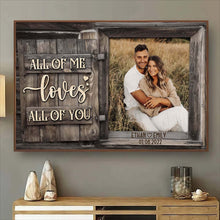 All of Me - Personalized Customized Canvas - Gift For Couples