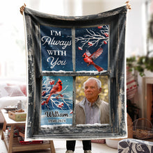 I'm Always With You - Personalized Photo Blanket - Sympathy Gift For Memorial