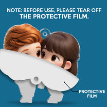 Cutie Cartoon Couple Hanger - Customized Personalized Acrylics Car Ornament - Valentine's Day Gift For Couples, Lovers