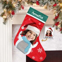 Custom Photo Cartoon - Personalized Customized Stocking - Gift For Family, Bestie, Sister, Brother
