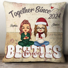 Together Besties Forever - Personalized Customized Pillow - Gift For Besties, Best Friends, BFF