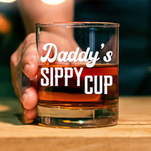 Daddy's Sippy Cup - Personalized Custom Whisky Glass - Father's Day Gift For Dad, Grandpa, Husband, Him