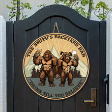 Drink Till You Believe - Custom Backyard Bar Door Sign Gift For Friend