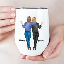 Keeping Each Other Sane Gift For Besties Personalized Custom Wine Tumbler