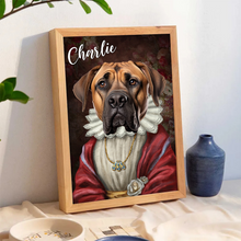 Custom Photo Funny Pet Portrait  - Personalized Customized Canvas - Gift For Pet Lovers