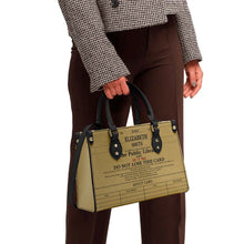 Public Library Card - Personalized Customized Leather Handbag - Gift For Family Members, Friends, Colleagues