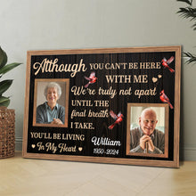 You're Living In My Heart - Personalized Customized Canvas - Memorial Gift For Family Members