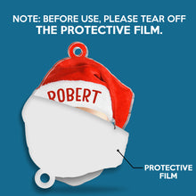 Funny Santa Hat Custom Photo Ornament - Personalized Acrylic Ornament - Christmas Gift For Family, Friends