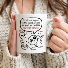 Tumbled Out Of Yours Funny Gift For Moter Personalized Custom Ceramic Mug