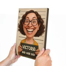 Custom Photo Funny Art Caricature Style - Personalized Customized Canvas - Unique Gift For Family Members, Best Friends, Siblings