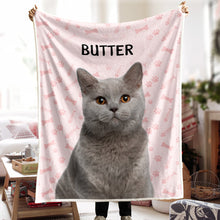 Custom Pet Photo -  Personalized Custom Blanket - Gift For Pet Lovers, Dog Lovers, Cat Lovers