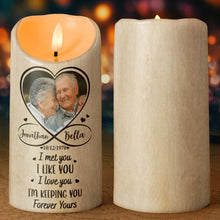 Love You Then Love You Still - Personalized Candle LED Light - Anniversary Gift For Couples, Lovers, Husband Wife