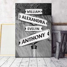 Customized Street Sign - Personalized Custom Framed Canvas Wall Art - Gift For Family