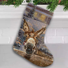 Funny Donkey Hello Sweet Cheeks - Christmas Stocking - Christmas Gifts For Friends Home Decor Suede Stocking