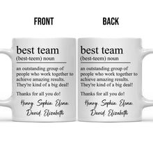 Best Team Appreciation Mug - Customized Personalized Mug - Gift For Coworkers, Friends