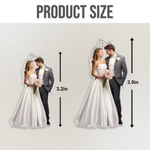 Love Design Custom Photo - Customized Personalized Car Ornament - Gift For Family Couple Husband Wife Gift Ideas