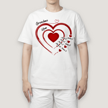 Grandma's Sweethearts Gift For Mother Personalized Custom T-shirt