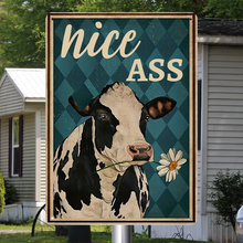 Personalized Custom Metal Sign Funny Biting the Daisies Bathroom Farmhouse Metal Sign For Restroom