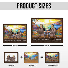 You Will Forever Be - Customized Personalized 2-Layered Wooden Plaque - Gift For Couple Husband Wife