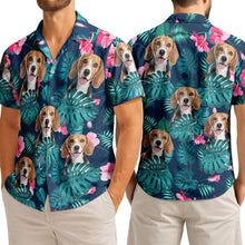 Custom Pet Photo Flowery - Personalized Customized Hawaiian Shirt - Lovely Gift For Pet Lovers