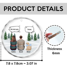 I Miss You More Each Day Personalized Custom Glass Ornament Christmas Memorial Gift For Dog Lovers